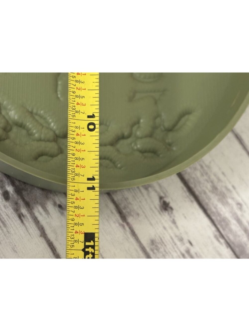 Vintage Robert Shaw Green Plastic Oval Mid Century Electric Wall Clock 1970's - Picture 12 of 14